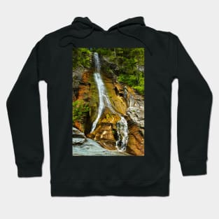 The Apa Spanzurata waterfall in the Latoritei gorge Hoodie